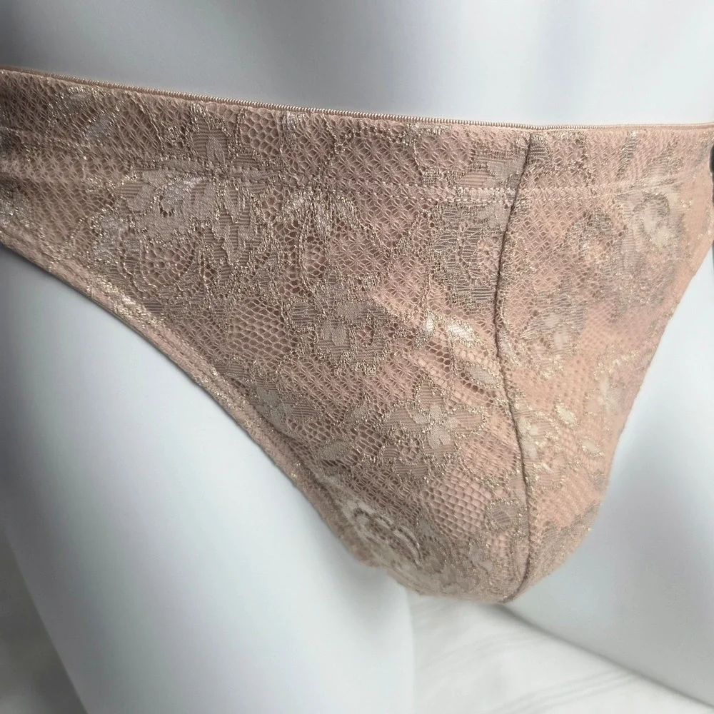 Cosabella Italian Luxury Classic G-String Floral Lace Mens Underwear Sei Beige